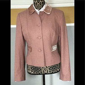 Ann Taylor Loft Pink Lined Blazer Size 8